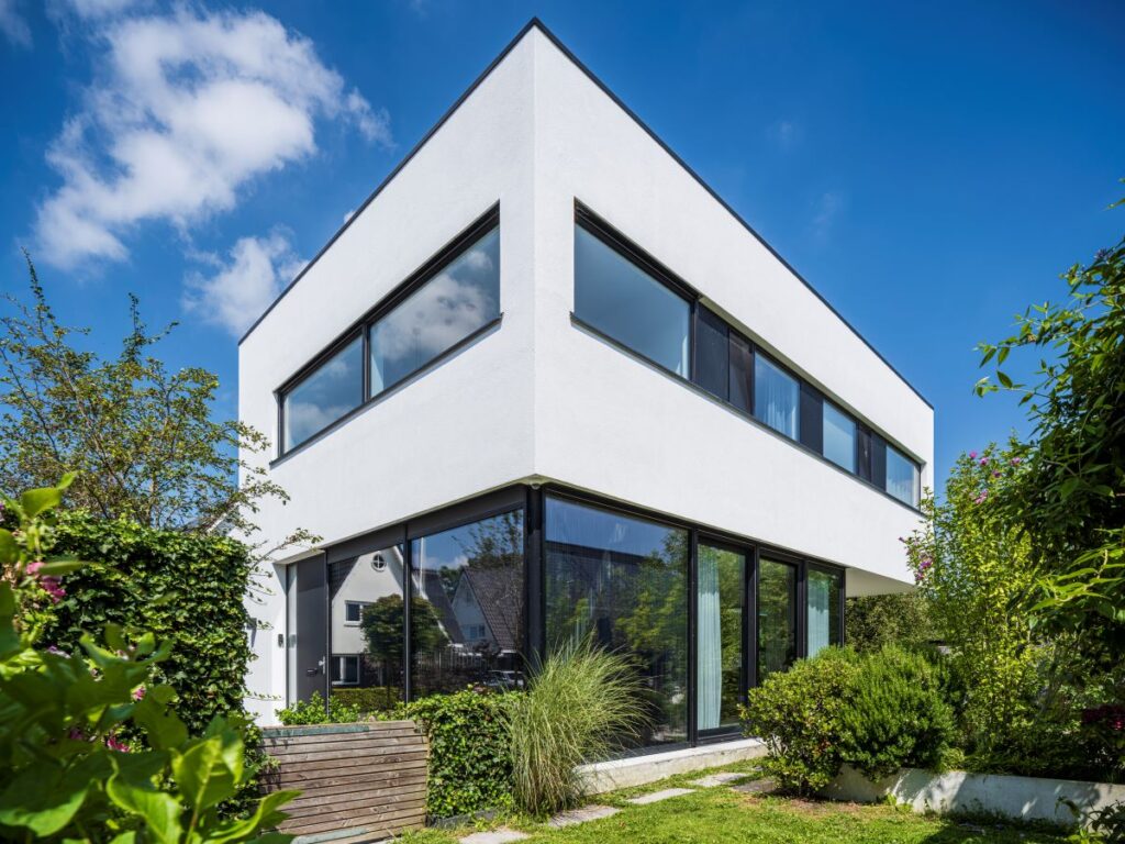 Woningtypen 8 witte kubistische woning hsb