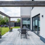 houtskeletbouw woning buiten detail